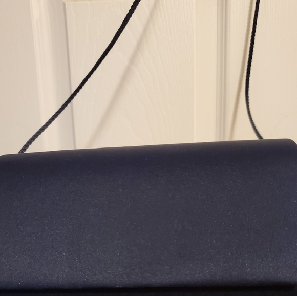 Carlo Fellini Evening Bag, navy blue. - Picture 2 of 4